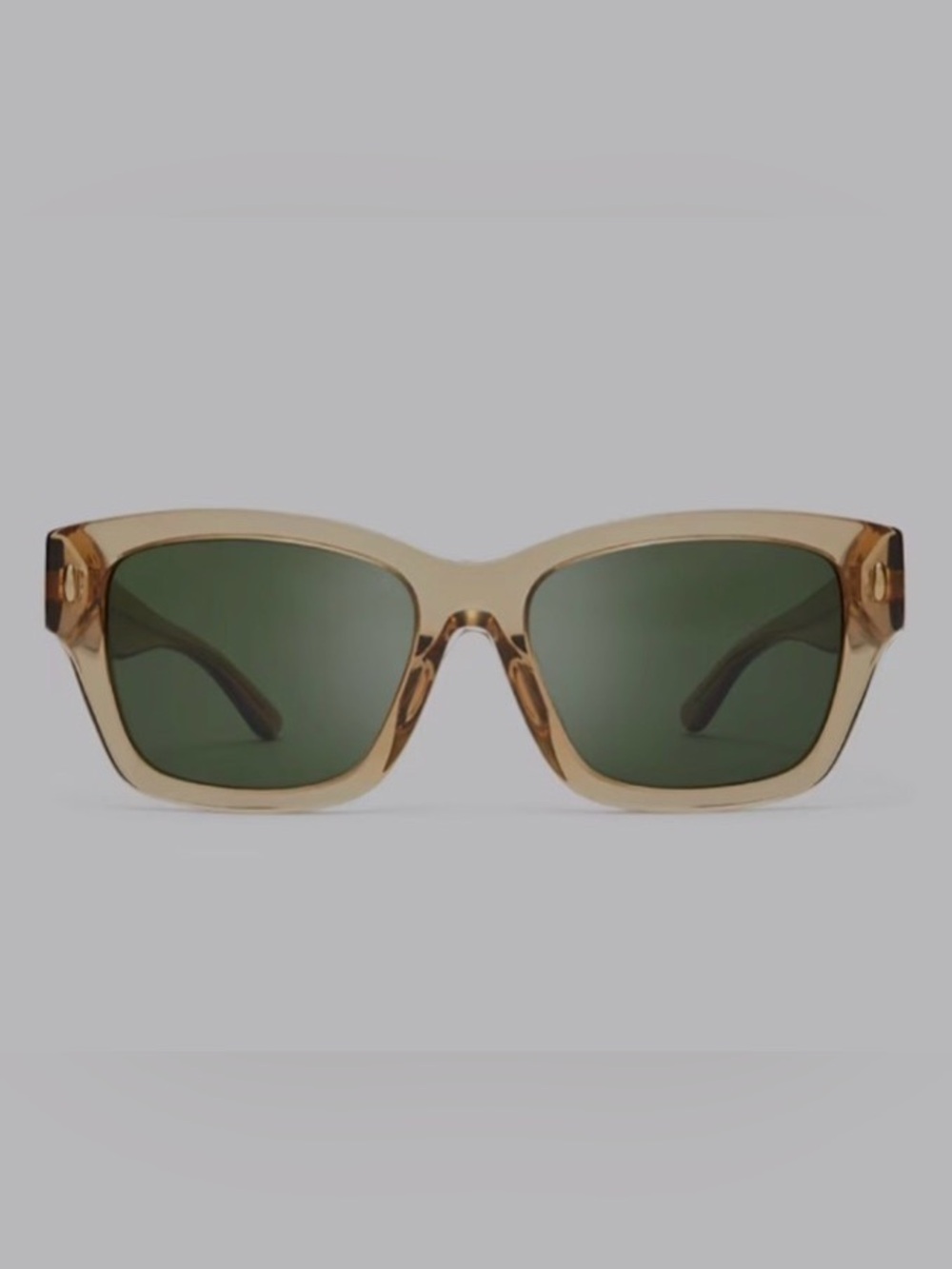Tory Burch Transparent Camel Dark Green  Sunglasses
